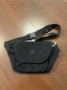 Kipling Black Waist Bag with Adjustable Strap
